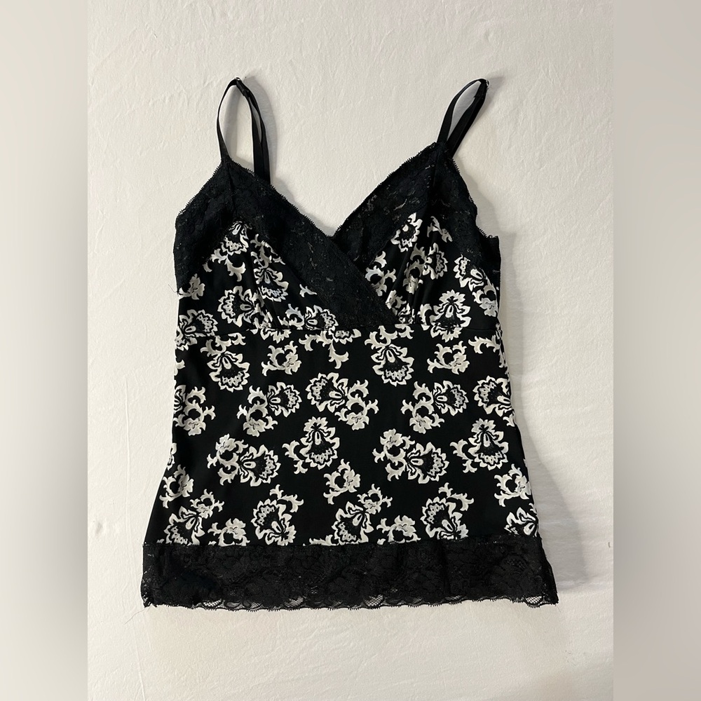 White House Black Market Floral Lace Camisole